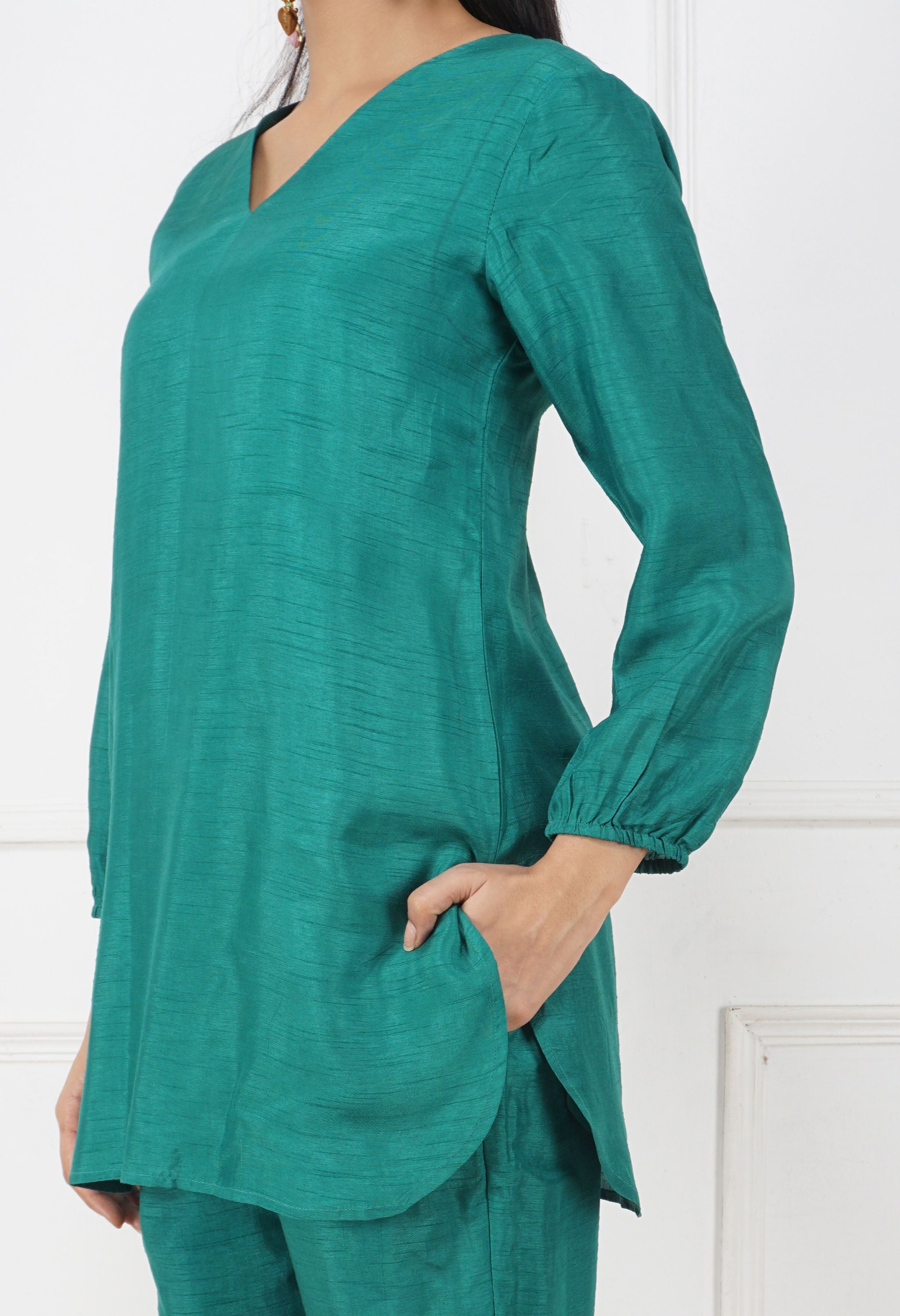 Silk Co Ord Set | Women Silk Clothing Set Online